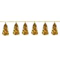 The Beistle Metallic Tassel Garland, 12PK 59927-GD